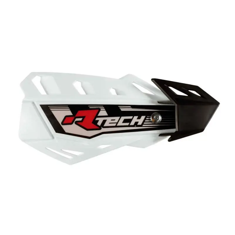 Hit sprzedaży RACETECH (RTECH) OSŁONY RĄK (HANDBARY) FLX CROSS/ENDURO KOLOR BIAŁY (Z 2 RODZAJAMI MOCOWAŃ DO KIEROWNICY ORAZ MANETEK)