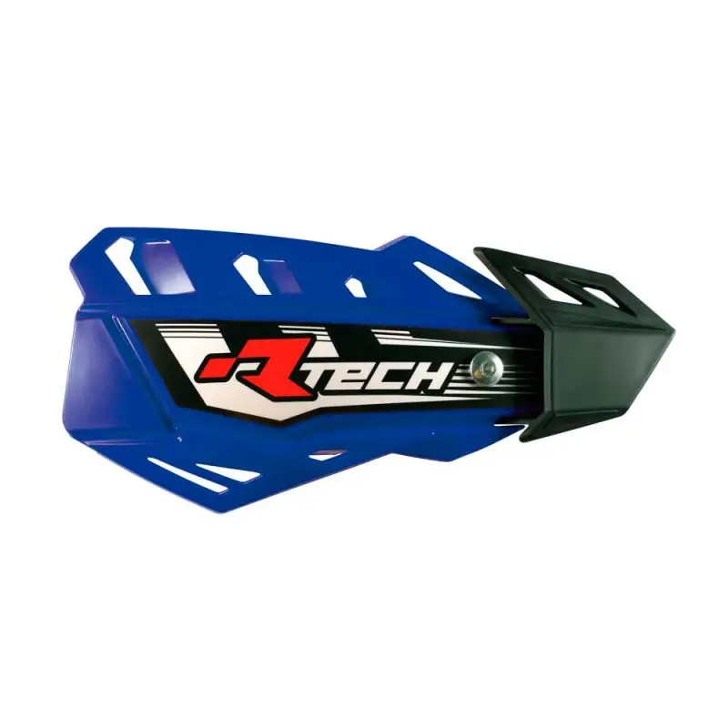 RACETECH (RTECH) OSŁONY RĄK (HANDBARY) FLX CROSS/ENDURO KOLOR NIEBIESKI (Z 2 RODZAJAMI MOCOWAŃ DO KIEROWNICY ORAZ MANETEK) Darmowy zwrot