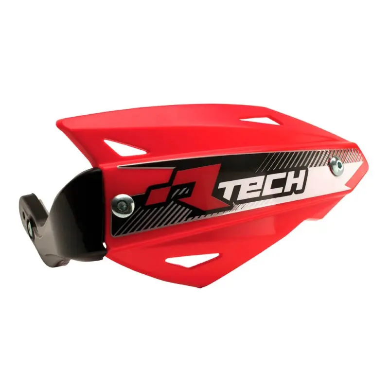 RACETECH (RTECH) OSŁONY RĄK (HANDBARY) VERTIGO ATV KOLOR CZERWONY (Z 3 RODZAJAMI MOCOWAŃ DO KIEROWNICY) Nie przegap