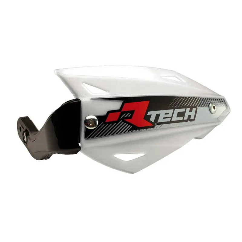 RACETECH (RTECH) OSŁONY RĄK (HANDBARY) VERTIGO ATV KOLOR BIAŁY (Z 3 RODZAJAMI MOCOWAŃ DO KIEROWNICY) Dostępne od ręki