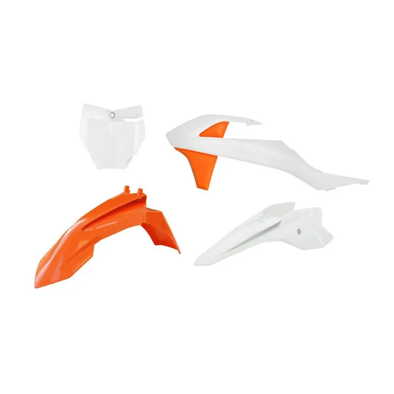 RACETECH (RTECH) KOMPLET PLASTIKÓW KTM SX 50 ‘16- ‘23, SX-E 3-5 ‘20- ‘24 KOLOR POMARAŃCZOWY / BIAŁY ( OEM ‘19- ‘22 ) Zniżka