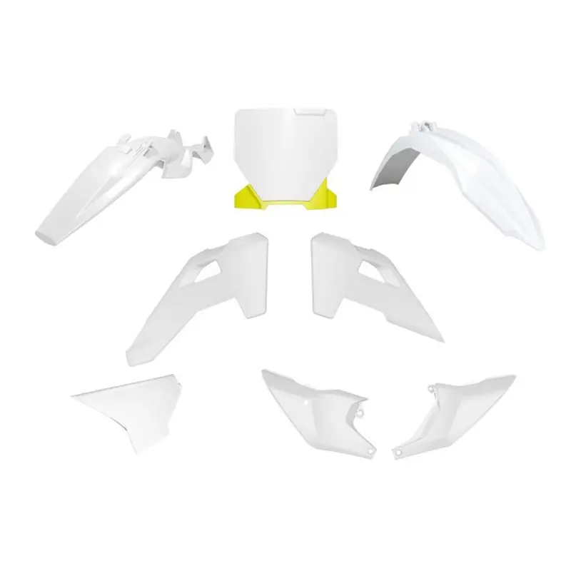 Wyjątkowa oferta RACETECH (RTECH) KOMPLET PLASTIKÓW HUSQVARNA TC 85 ‘25 KOLOR OEM BIAŁY / ŻÓŁTY