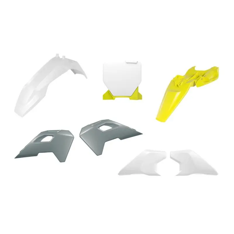 RACETECH (RTECH) KOMPLET PLASTIKÓW HUSQVARNA TC 65 ‘24- ‘25 KOLOR OEM BIAŁY / SZARY / ŻÓŁTY Oferta czasowa