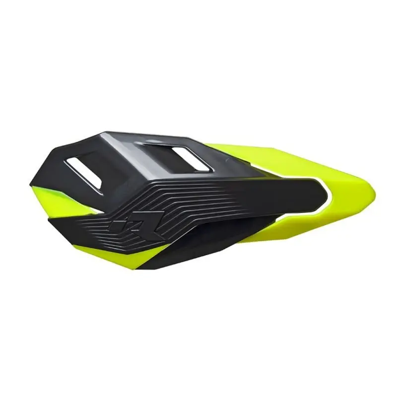 RACETECH (RTECH) OSŁONY RĄK (HANDBARY) HP3 KOLOR CZARNY ŻÓŁTY NEON (Z 2 RODZAJAMI MOCOWAŃ DO KIEROWNICY ORAZ MANETEK) Szybka wysyłka