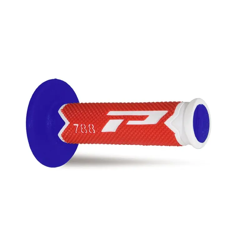 Bezpieczna płatność PROGRIP MANETKI PG788 OFF ROAD (22+25MM, DŁ.115MM) KOLOR BIAŁY/CZERWONY/NIEBIESKI (TRÓJSKŁADNIKOWE) (788-226) (PG788/21)