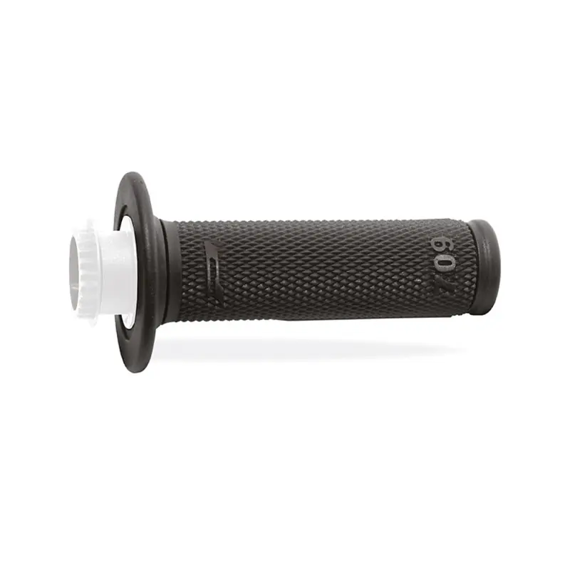 Zamów teraz PROGRIP MANETKI PG709 OFF ROAD Z BLOKADĄ SCS LOCK-ON + 7 ADAPTERÓW ROLGAZU (22+25MM) KOLOR CZARNY DWUSKŁADNIKOWE HALF WAFFLE DŁ.