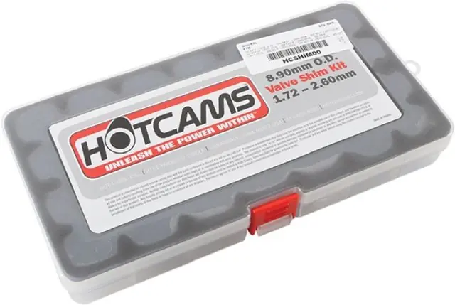 HOT CAMS PŁYTKI ZAWOROWE ZESTAW 8.90MM OD 1.72 DO 2.60 CO 0,05MM KTM Wysoka jakość