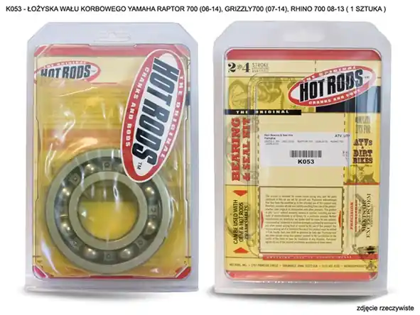 Hit cenowy HOT RODS ŁOŻYSKO WAŁU KORBOWEGO YAMAHA RAPTOR YFM 700 (06-25), GRIZZLY 700 (07-25), RHINO 700 08-13 ( 1 SZTUKA )