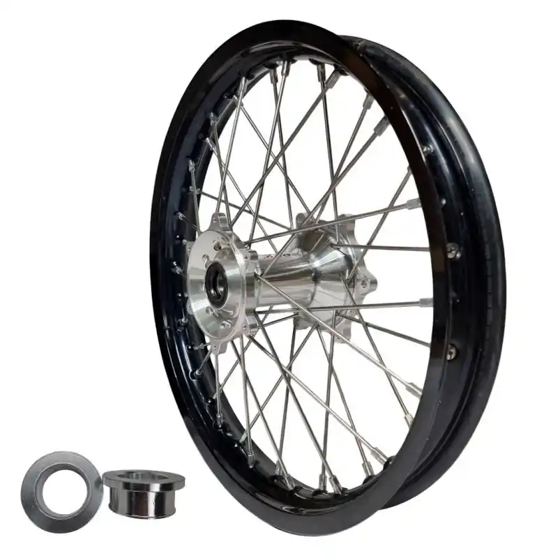 Super okazja REX WHEELS KOMPLETNE KOŁO TYLNE REX 19 CALI 19-2,15 CZARNA FELGA/SREBRNA PIASTA 25MM/SREBRNE SZPRYCHY YAMAHA YZ/YZF 250/450 ‘09-‘23