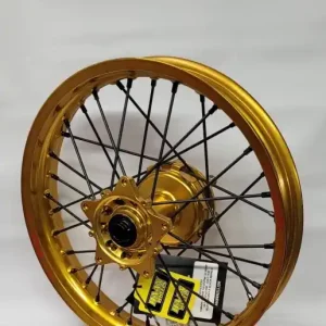 Oferta limitowana HAAN WHEELS (EXCEL) KOMPLETNE KOŁO TYLNE 18 CALI 18 x 2.50 (OBRĘCZ EXCEL) YAMAHA XTZ 700 TENERE (690) ‘20-, ZŁOTA OBRĘCZ / CZARNE SZPRYCHY / ZŁOTA PIASTA / CZARNE NYPLE (NA ZAMÓWIENIE)