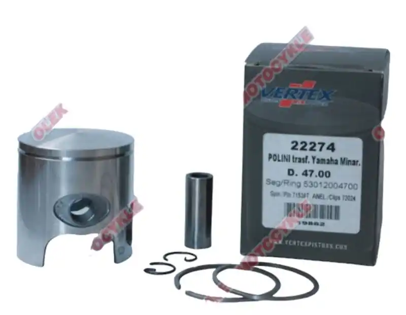 Zniżka VERTEX TŁOK POLINI, MINARELLI, YAMAHA 47,75MM SWORZEŃ 10MM (PIERŚCIENIE 53012004780 X 1 SZT.)