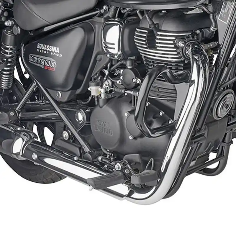 KAPPA GMOLE OSŁONY SILNIKA ROYAL ENFIELD METEOR 350 ‘21- ‘25 CZARNE Okazja