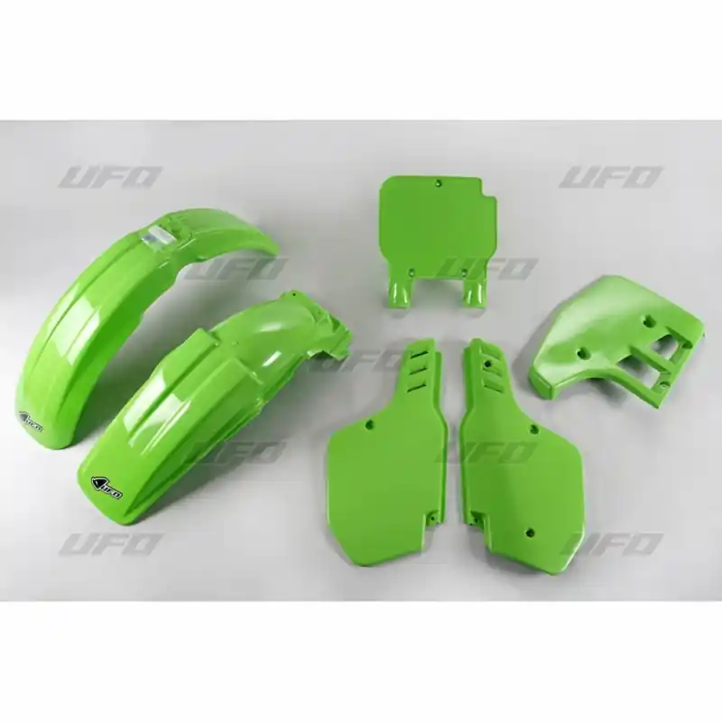 UFO KOMPLET PLASTIKÓW KAWASAKI KX 125 ‘89, KOLOR ZIELONY (KA197E026) Ostatnia szansa