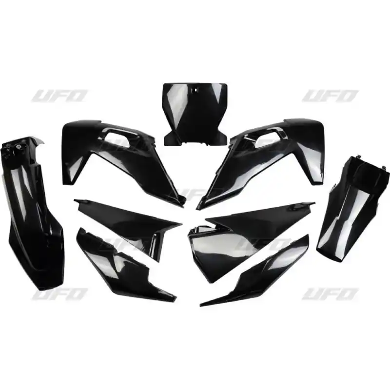 Zamów dziś UFO KOMPLET PLASTIKÓW HUSQVARNA TC 125/250 ‘19- ‘22, FC 250/350/450 ‘19- ‘22 KOLOR CZARNY (HU622E001)
