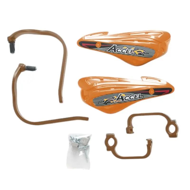 ACCEL OSŁONY RĄK (HANDBARY) Z MOCOWANIEM ALUMINIOWYM STRONG (22+28MM) MOCOWANIE 2 PUNKTOWE (ALU-POMARAŃCZOWY, PLASTIK-POMARAŃCZO Nowy