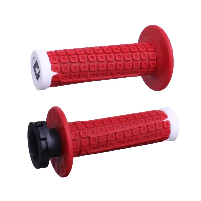 ODI MANETKI OFF ROAD NOMAD MX V2 LOCK-ON GRIP KOLOR CZERWONY BIAŁY Szybka wysyłka