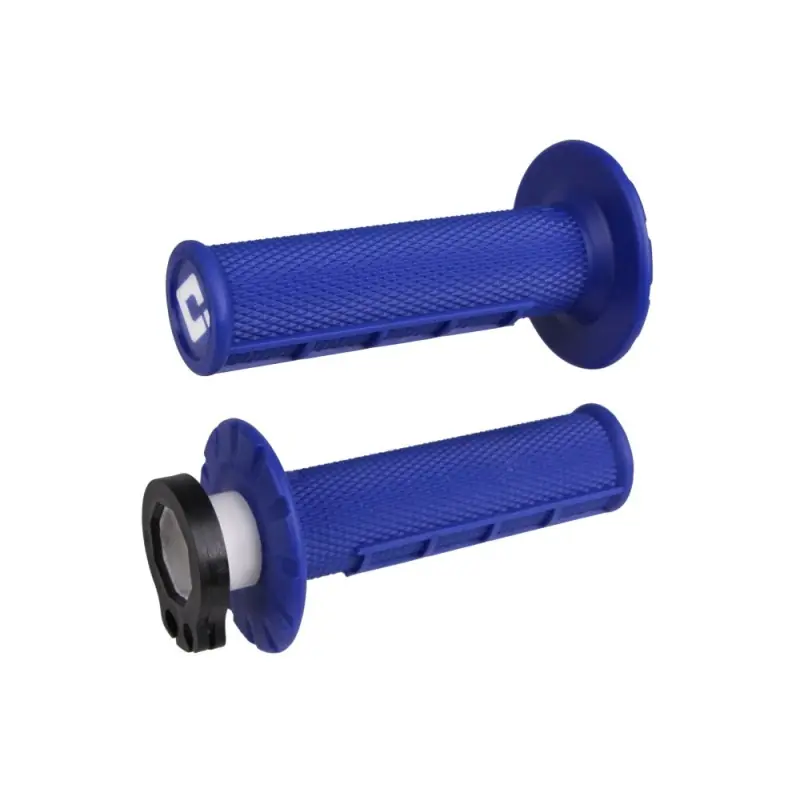 Hit sprzedaży ODI MANETKI OFF ROAD HALF WAFFLE MX V2 LOCK-ON GRIP KOLOR NIEBIESKI