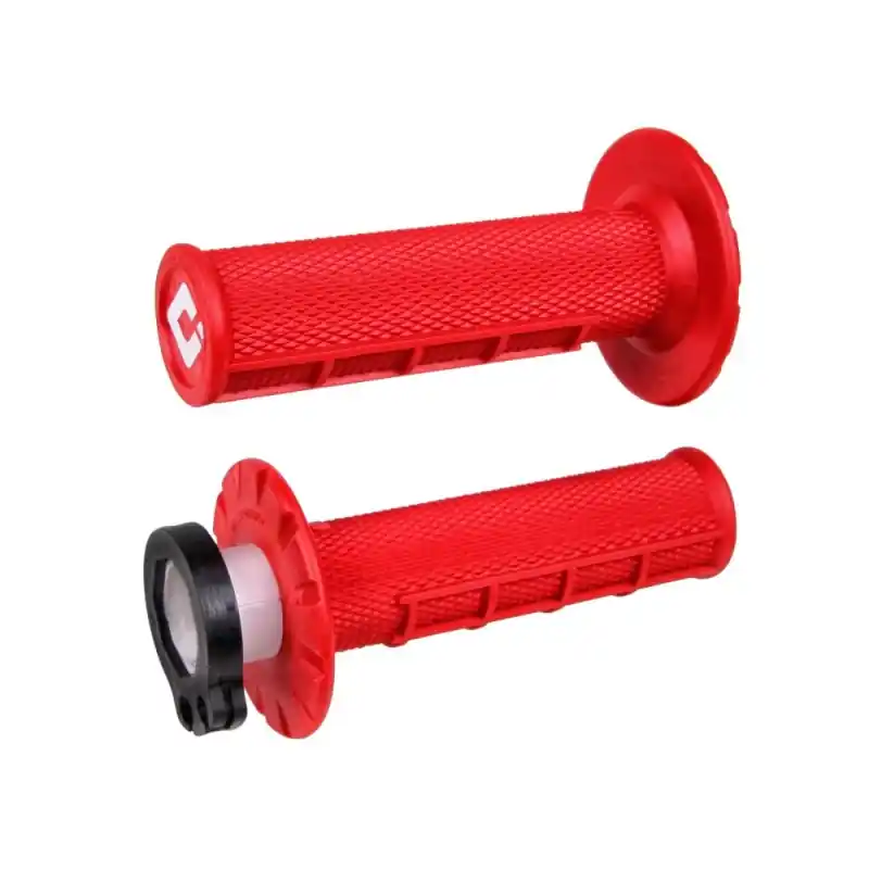 ODI MANETKI OFF ROAD HALF WAFFLE MX V2 LOCK-ON GRIP KOLOR CZERWONY Ekspresowa dostawa