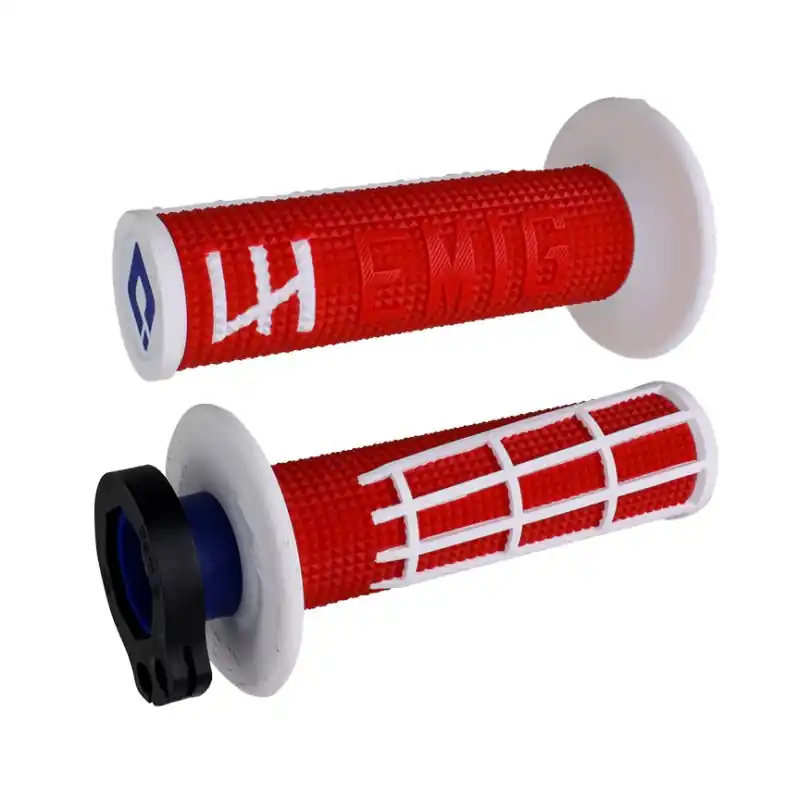 Hit cenowy ODI MANETKI OFF ROAD EMIG 2.0 V2 LOCK-ON GRIP KOLOR CZERWONY BIAŁY