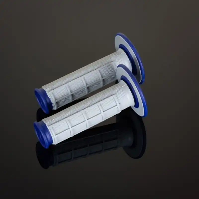 Kup teraz RENTHAL MANETKI MX DUAL COMPOUND 1/2 WAFFLE BLUE, DWUSKŁADNIKOWE, KOLOR SZARY/NIEBIESKI
