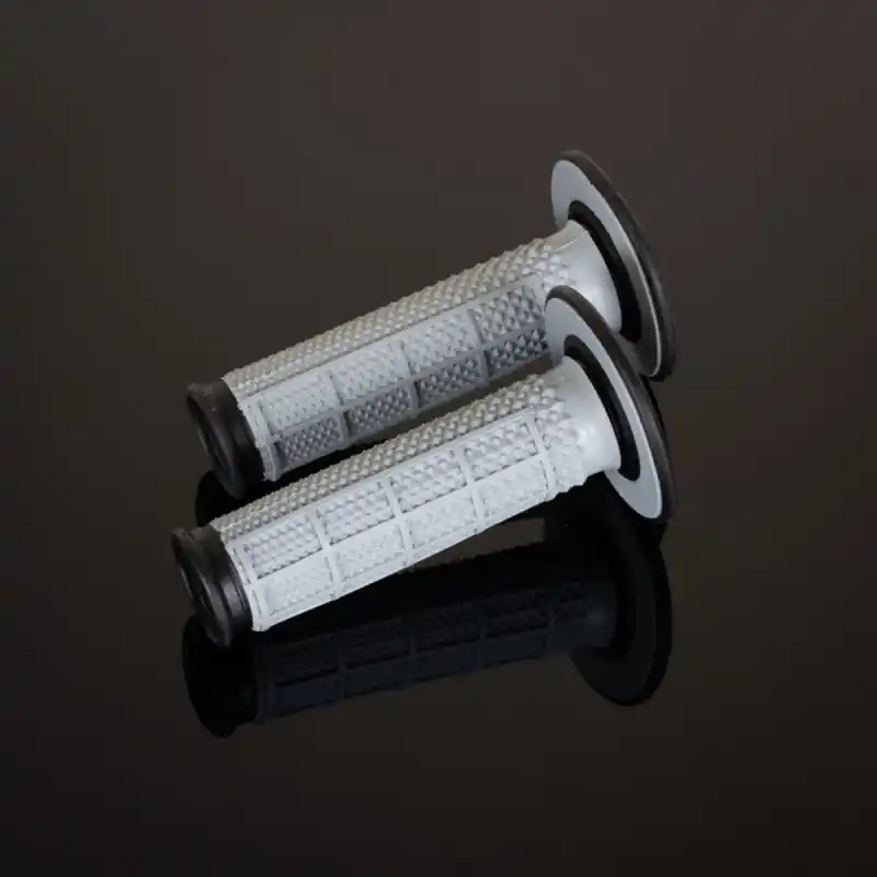 Dodaj do koszyka RENTHAL PROMOCJA MANETKI MX DUAL COMPOUND TAPERED HALF WAFFLE, DWUSKŁADNIKOWE, KOLOR SZARY/CZARNY